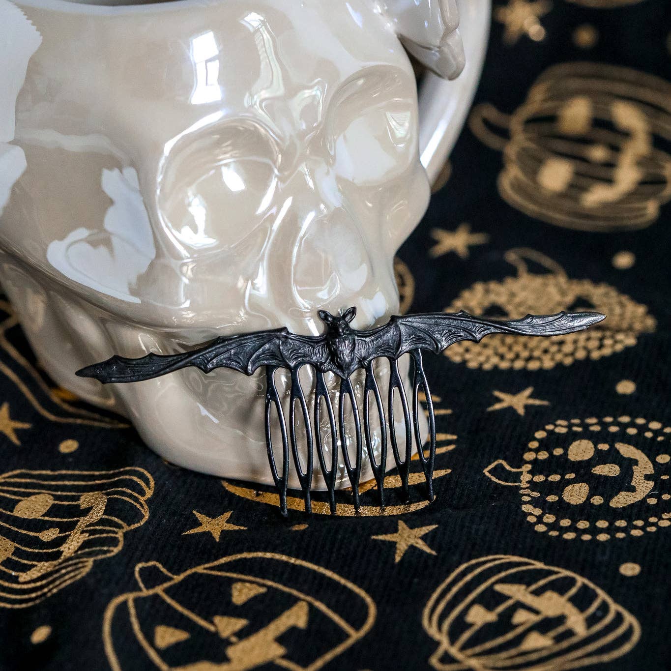 Nocturne Bat Hair Comb | Gothic Hair Accessory
