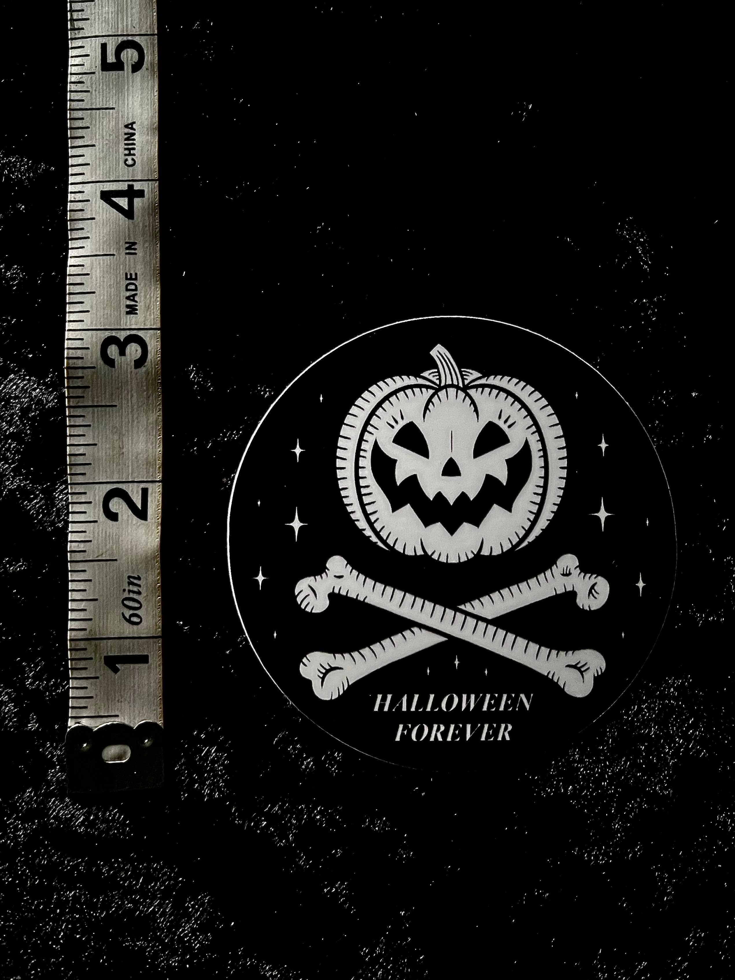 Halloween Forever Sticker: Waterproof, Spooky Whimsical Goth
