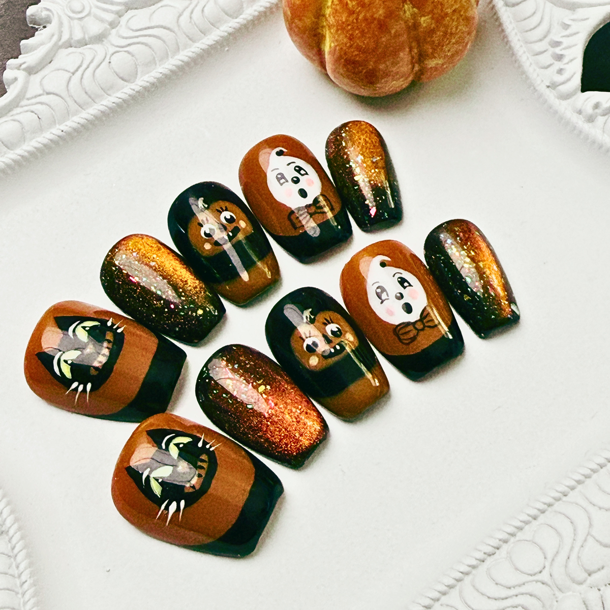 All Hallows' Eve | Vintage Halloween Press-On Nails | House of Moonlight