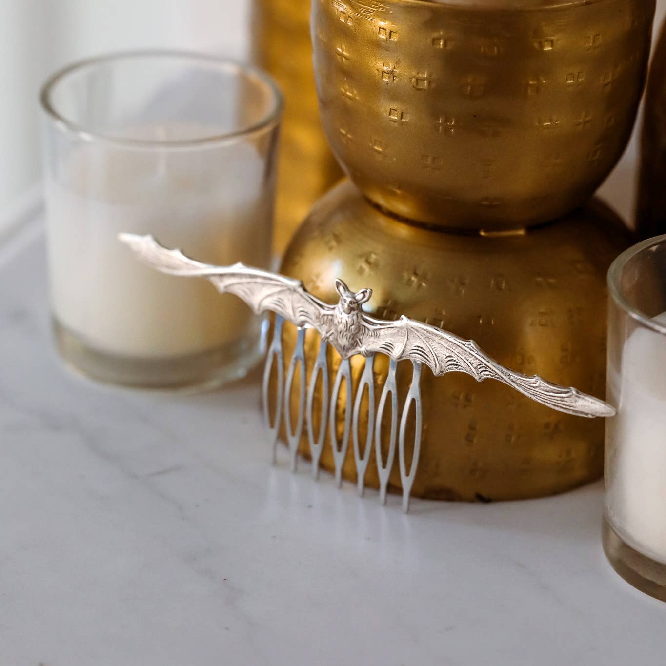 Nocturne Bat Hair Comb | Gothic Hair Accessory